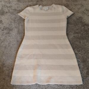 Sail To Sable Wool Cashmere Stripe Sweater Dress